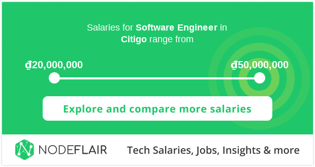 Citigo Software Engineer Salaries in Vietnam | $20,000,000-$50,000,000
