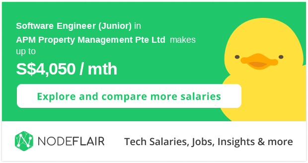 APM Property Management Pte Ltd Software Engineer Junior NodeFlair