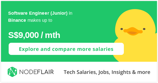 binance software engineer salary