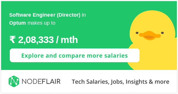 Optum Software Engineer (Director) Salaries in India | $125,000-$208,333
